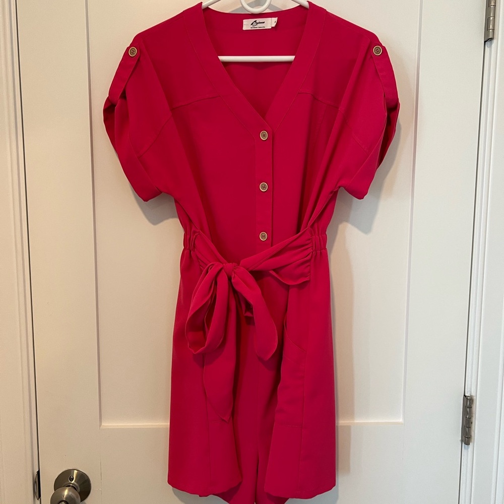 Vibrant Pink Romper